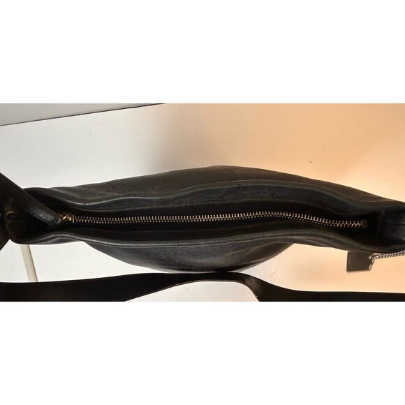 Vintage Coach Legacy Gloved Tan 9186 Black Leather Bucket Shoulder Bag Hobo Soho - Picture 7 of 10